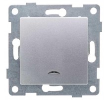 Ugra Выключатель 1кл. (инд), СУ , 10А, 250В, серебро  С11В18-004  GUSI Electric