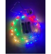 Гирлянда светодиодная  Нить 5 м мультиколор, на эл.пит.АА  ENIN -5NM   IP20 (100/2500)  Б0047959  ЭРА