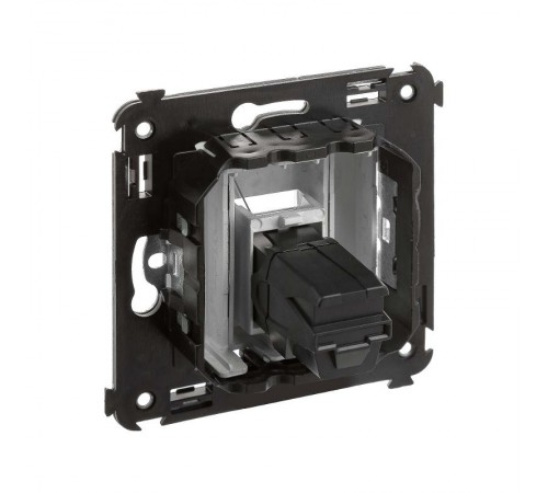 USB 3.0 розетка одинарная в стену, тип А-А, "Avanti", "Закаленная сталь"  4404303  DKC