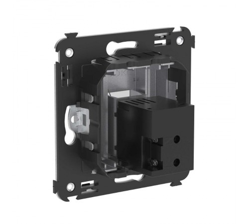 USB 3.0 розетка одинарная в стену, тип А-А, "Avanti", "Закаленная сталь"  4404303  DKC