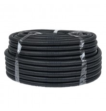 Труба гофр. FRHF с зондом d25мм (75м) черная Plast EKF PROxima  FRHF-25  EKF