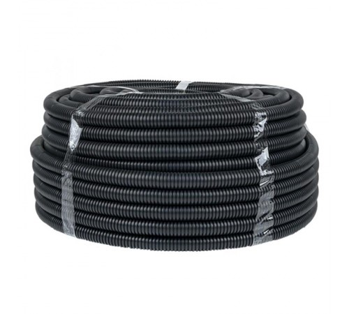 Труба гофр. FRHF с зондом d25мм (75м) черная Plast EKF PROxima  FRHF-25  EKF