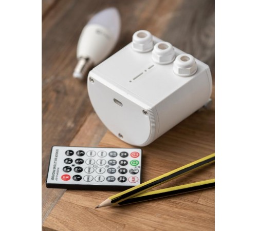 Микроволновый датчик движения бел. для высоких потолков 2000Вт 360гр. 30м IP65 MW-707  dd-mw-707  EKF