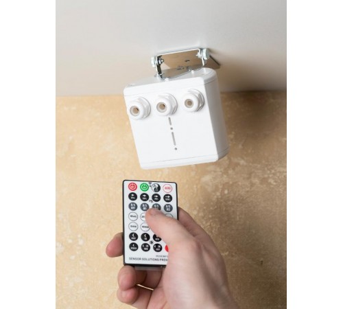 Микроволновый датчик движения бел. для высоких потолков 2000Вт 360гр. 30м IP65 MW-707  dd-mw-707  EKF