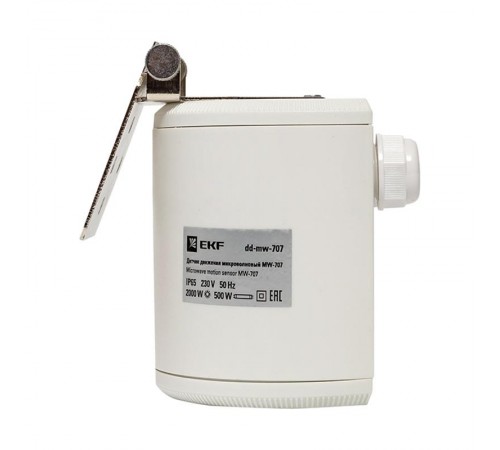Микроволновый датчик движения бел. для высоких потолков 2000Вт 360гр. 30м IP65 MW-707  dd-mw-707  EKF