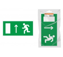 Знак "Направление к эвакуационному выходу прямо" 350х124мм для ССА инд. упаковка  SQ0817-1007  TDM