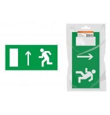 Знак "Направление к эвакуационному выходу прямо" 350х124мм для ССА инд. упаковка  SQ0817-1007  TDM
