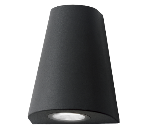 Светильник садово-парковый Sigma настенный архитектурный, 2xGU10, 125*88*156mm, 170-240V / 50Hz, 2xMax.35W, IP54  GD164  Gauss