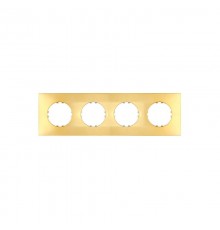 Рамка 4-постовая квадрат (золото) LK Vintage-Quadro  884416-1  Ecoplast