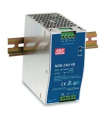 Источник питания на DIN-рейку 24 В,10 А,240 Вт, MEANWELL, I класс защиты, 63х125х113 мм  NDR-240-24  VARTON