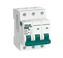 Выключатель автоматический без теплозащиты трехполюсный ВА-103М 3P 50А характеристика D 6кА  12561DEK  Dekraft