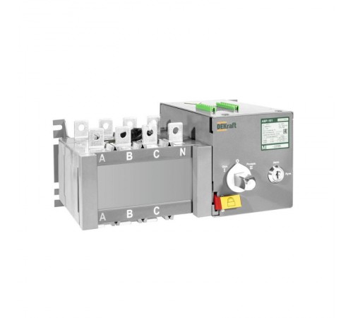 АВР на реверс. выкл.-разъед. и мотор приводом 140A, 4P, 10кА АВР-102  42038DEK  DEKraft