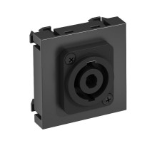 Мультимедийная рамка Speakon Modul45 (черный) (MTG-SON S SWGR1)  6105272  OBO Bettermann