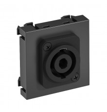 Мультимедийная рамка Speakon Modul45 (черный) (MTG-SON S SWGR1)  6105272  OBO Bettermann