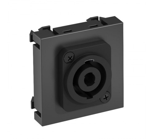 Мультимедийная рамка Speakon Modul45 (черный) (MTG-SON S SWGR1)  6105272  OBO Bettermann