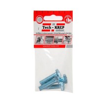 Болт DIN933 с шестигранной головкой оцинк. М8х30 (4 шт) - пакет ( 0,063 кг)  102970  Tech-KREP