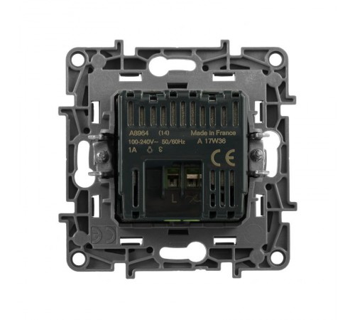 Etika Алюминий Датчик движения без нейтрали 400Вт  672417  Legrand