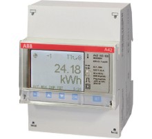 Счетчик 1-фазный активной энергии,1-тарифный,кл. точности 1,трансф.вкл. на ток 1(6)А, имп. выход,RS485,тип A42 112-200  2CMA100094R1000  ABB