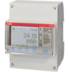 Счетчик 1-фазный активной энергии,1-тарифный,кл. точности 1,трансф.вкл. на ток 1(6)А, имп. выход,RS485,тип A42 112-200  2CMA100094R1000  ABB