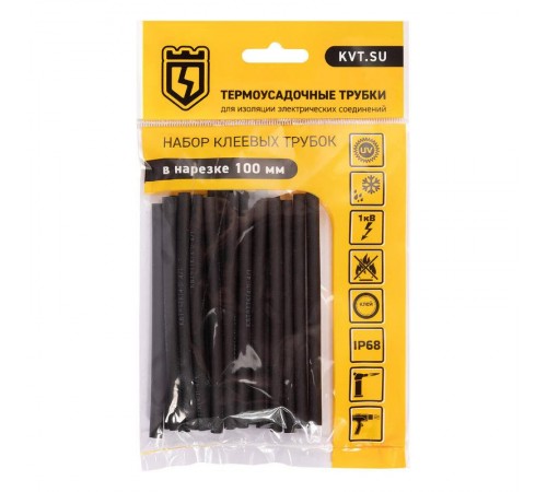 Набор термоусадочных трубок Квадро 4/1  89780  КВТ