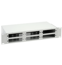 Оптический распределительный кросс 2U до 48 портов (без планок, под 8п-3шт)  FOBX48-2U-000  ITK