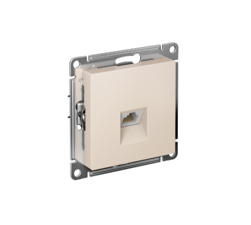 AtlasDesign Бежевый Розетка компьютерная RJ45, кат. 6A, механизм  ATN000286  SE