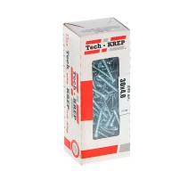 Саморезы универсальные 30х4,0 мм (200 шт) оцинкованные - коробка с окном ( 0,324 кг)  102180  Tech-KREP