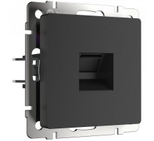 Розетка Ethernet RJ-45 (черный матовый) W1181008  a051606  Werkel