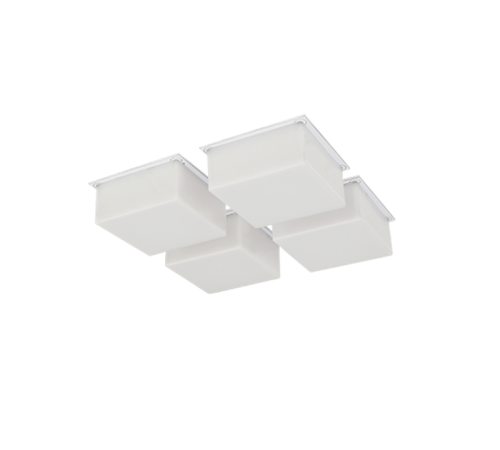 Светильник светодиодный встраиваемый ДВО09-4х6-001 Cube 840  1240424001  АСТЗ