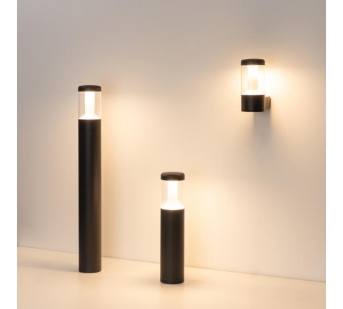 Светильник LGD-STEM-WALL-10W Warm3000 (GR, 185 deg, 230V)  029985  Arlight