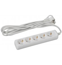 Удлинитель U-5e-3m  ЭРА c заземл., 3х1мм2, 16А, ПВС, 5гн, 3м  Б0028376  ЭРА