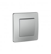 Blanca Алюминий С/У IP44 Переключатель 1-клавишный (сх.6), 10AX, 250В  BLNVS410603   SE