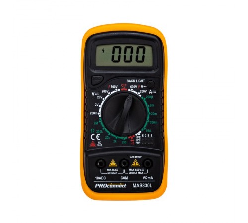Универсальный мультиметр MAS830L (DT850L) PROconnect  13-3021  PROconnect