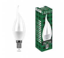 Лампа светодиодная SBC3711 11W 4000K 230V E14 C37T свеча на ветру  55134  SAFFIT