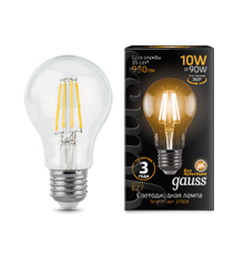 Лампа светодиодная LED 10Вт E27 220В 2700К A60  102802110  Gauss