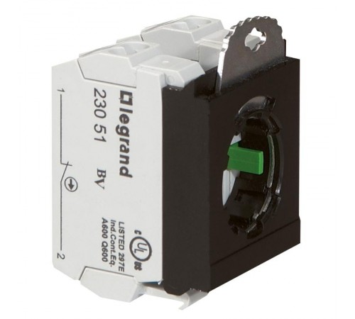 Комплектующий блок для кнопок - Osmoz - для компл. - без подсветки - пружин. клеммы - 2НЗ+3-постовой монтажный адаптер  023106  Legrand