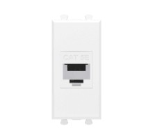 Компьютерная розетка RJ-45 без шторки модульная, кат.5е, "Avanti", "Белое облако", 1 модуль  4400661  DKC