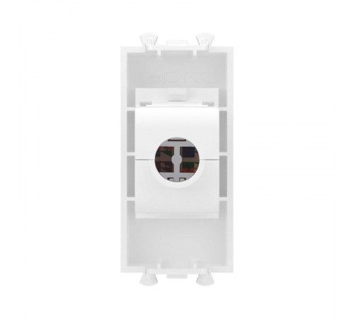 Компьютерная розетка RJ-45 без шторки модульная, кат.5е, "Avanti", "Белое облако", 1 модуль  4400661  DKC