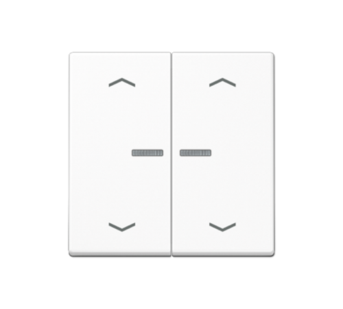 Клавиша для KNX кнопки, 1 группа, с окошком, символы стрелки; термопласт; белый A102KO5PBFWW Jung