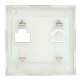 Валенсия лицевая панель розетки Phone 1-местная кашемир EKF PROxima   EST01-L-034-40   EKF