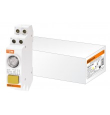 Выключатель кнопочный с индикацией ВКИ-47 желтый (LED) 2НО;1НЗ AC/DC   SQ0214-0004  TDM