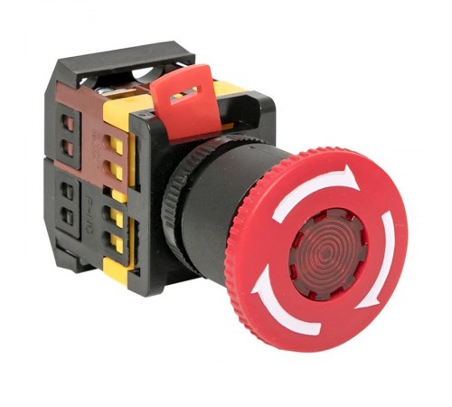 Кнопка ANE-22 поворотная c блокировкой и подстветкой NO+NC Грибок EKF PROxima  pbn-ane  EKF