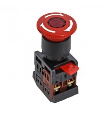 Кнопка ANE-22 поворотная c блокировкой и подстветкой NO+NC Грибок EKF PROxima  pbn-ane  EKF