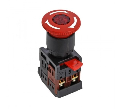 Кнопка ANE-22 поворотная c блокировкой и подстветкой NO+NC Грибок EKF PROxima  pbn-ane  EKF