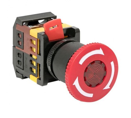 Кнопка ANE-22 поворотная c блокировкой и подстветкой NO+NC Грибок EKF PROxima  pbn-ane  EKF