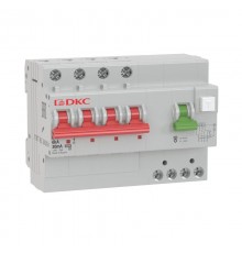Выключатель автоматический дифференциального тока YON MDV63-44C25-A (4п, 300mA) 6kA  MDV63-44C25-A  DKC