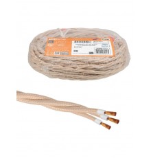 Ретро провод "Эко" 3х1,5 витой ГОСТ бежевый (10м)  SQ2801-0313  TDM