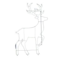 Фигура световая Сказочный олень из гибкого неона, 140х93 см, 1680 LED, цвет свечения белый  501-314  NEON-NIGHT