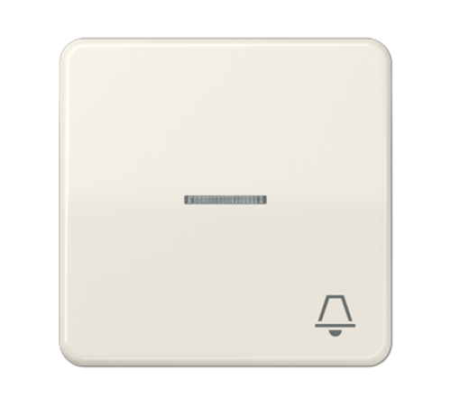 Клавиша с окошком и символом "звонок" для выключателей с подсветкой; слоновая кость  CD590KO5K  Jung