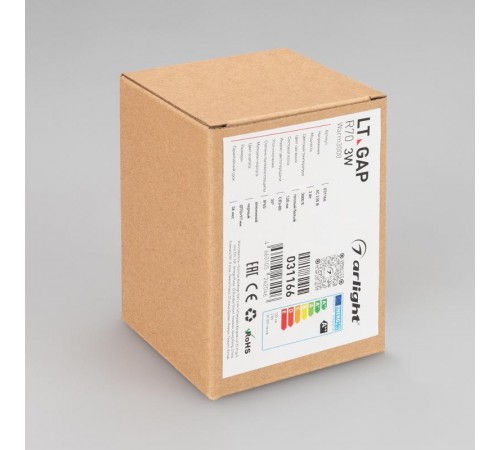 Светильник LT-GAP-R70-3W Warm3000 (BK, 30deg, 230V) (Arlight, IP65 Металл, 3 года)  031166  Arlight